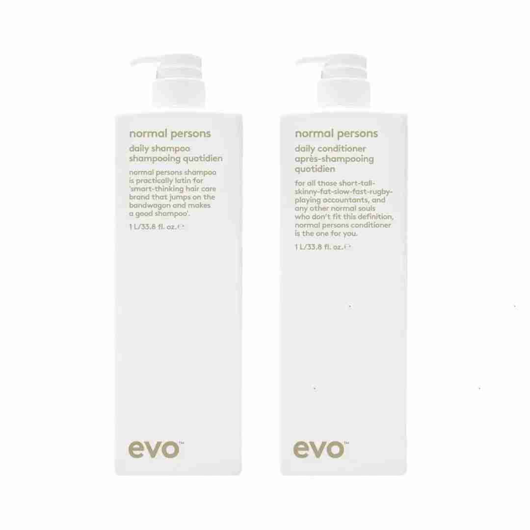 Evo Normal Persons Daily Shampoo Conditioner | Charm and Champagne Evo Normal Persons Daily Shampoo Conditioner| Charm and Champagne